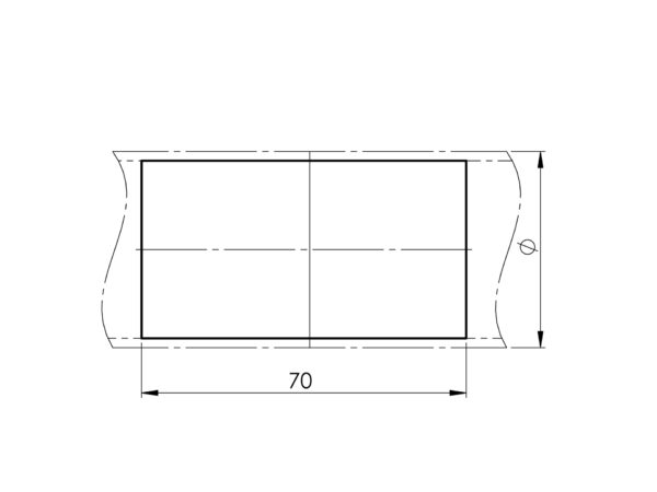 Manchon de liaison mâle/mâle pour tube Ø 42,4 mm