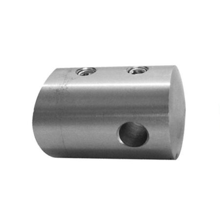 Support fixation sur tube Ø 42,4 mm ou □ plat pour câble déporté Ø 6 mm