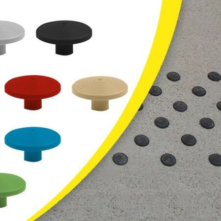 CLOU PODOTACTILE D’ÉVEIL DE VIGILANCE COLORÉ À COLLER OU À SCELLER WACCESS®