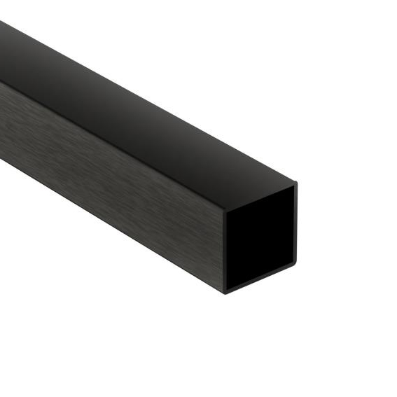 Tube carré inox | PVD Titane | □ 40 x 40 x 2 mm